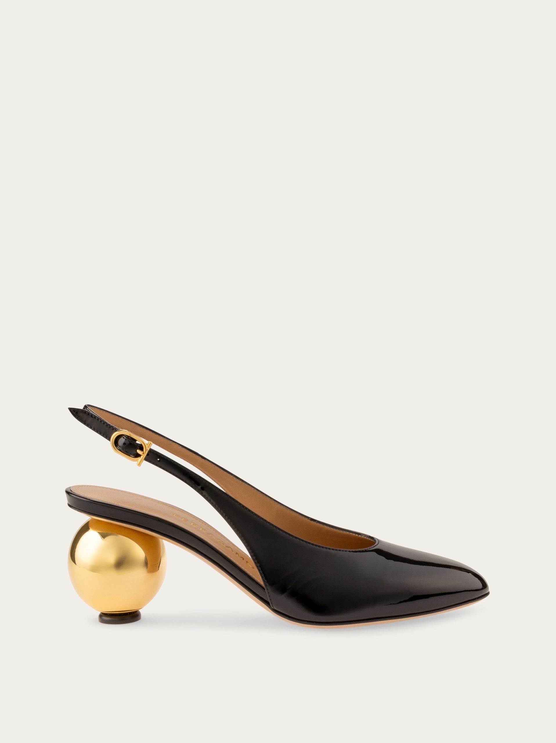 Ferragamo Spherical heel slingback pump - Image 1